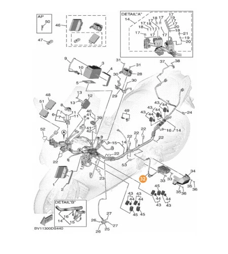 Selle nero Yamaha per moto