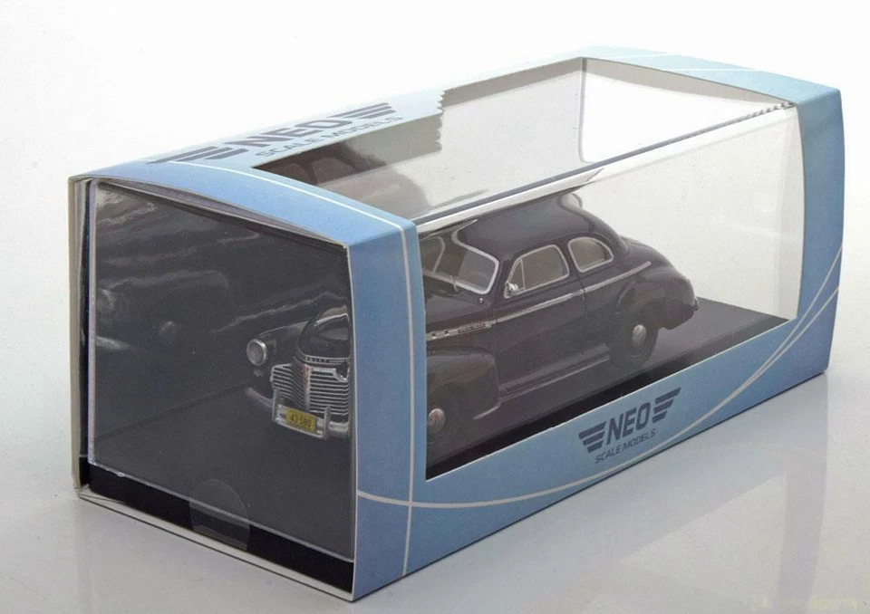 CHEVROLET SPECIAL DE LUXE COUPE 1941 NERO NEO 46990 1/43 RESINA SCHWARZ USA AUTO - Immagine 2 di 3