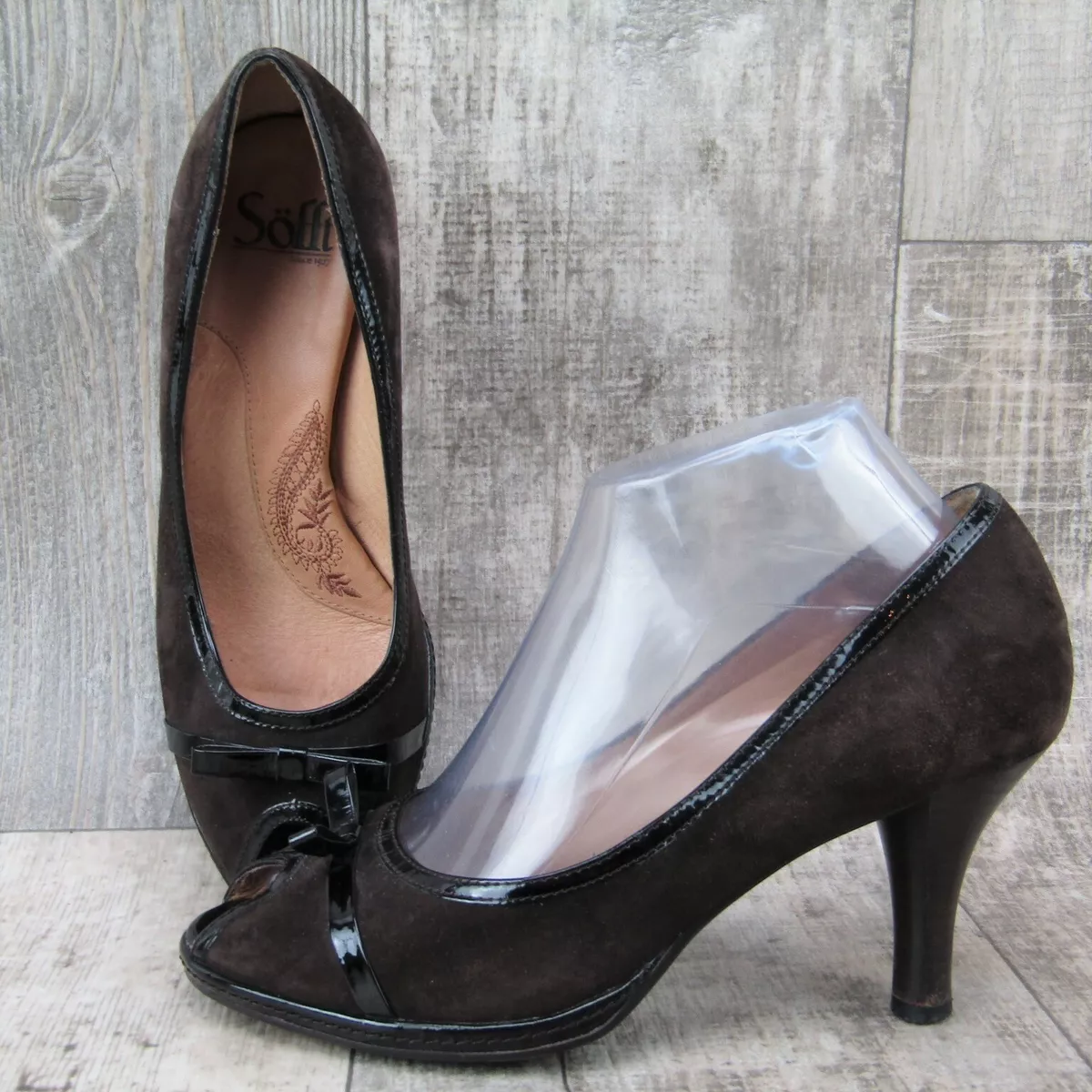 Sofft patent shop leather heels