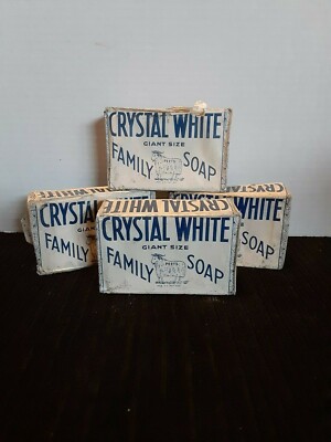 Vtg Lot/4 Colgate Palmolive Peets Crystal White Family Soap Bar Giant Sealed