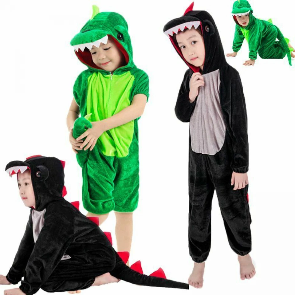Halloween Niños Dinosaurio Disfraz Cocodrilo Vestido Elegante Juegos con disfraces Unisex Mono Foto 4 de 4