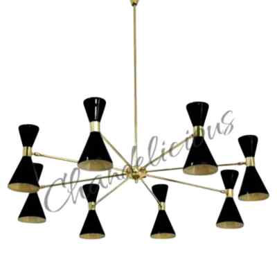 Modern Diablo Light Handcrafted Illumination Multidirectional Brass Chandelier