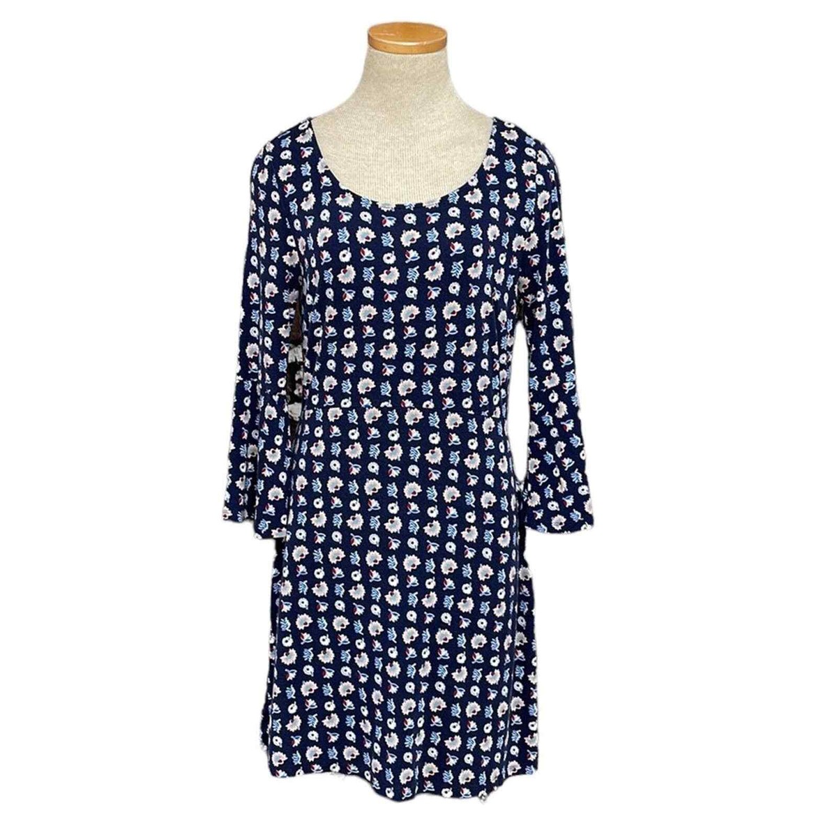 boden a line dress Boden Women's Ava Linen Blend Midi Dress in Blue main image 1