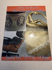 David Rago 20th Century Modern Auction Catalog Oct 2001 Session 2 /PILLIN/DUNBAR