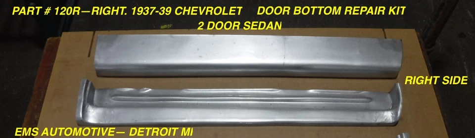 Chevrolet 1937,1938,1939 2 puertas sedán puerta fondo kits de reparación #120pr. DERECHA E IZQUIERDA Foto 2 de 3