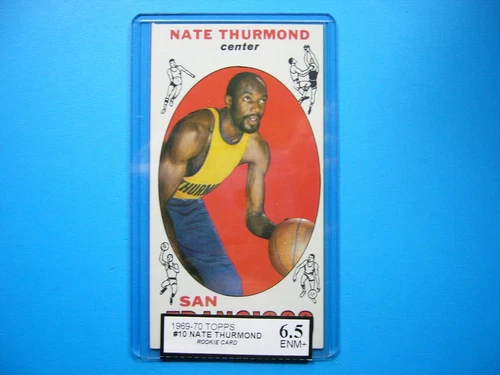 1969/70 TOPPS NBA BASKETBALL CARD 10 NATE THURMOND ROOKIE KSA 6.5 EXNM+ SHARP GL