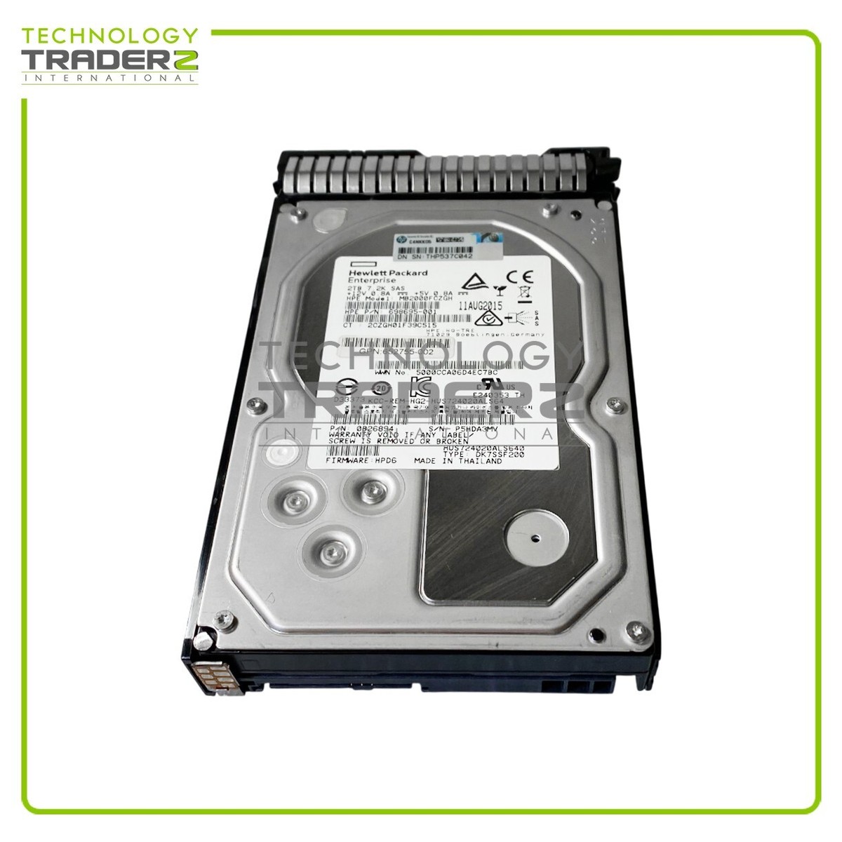 Disque Dur Serveur HP 2To SAS 7200tr/min 3.5″ MB2000FCWDF (695507-002)