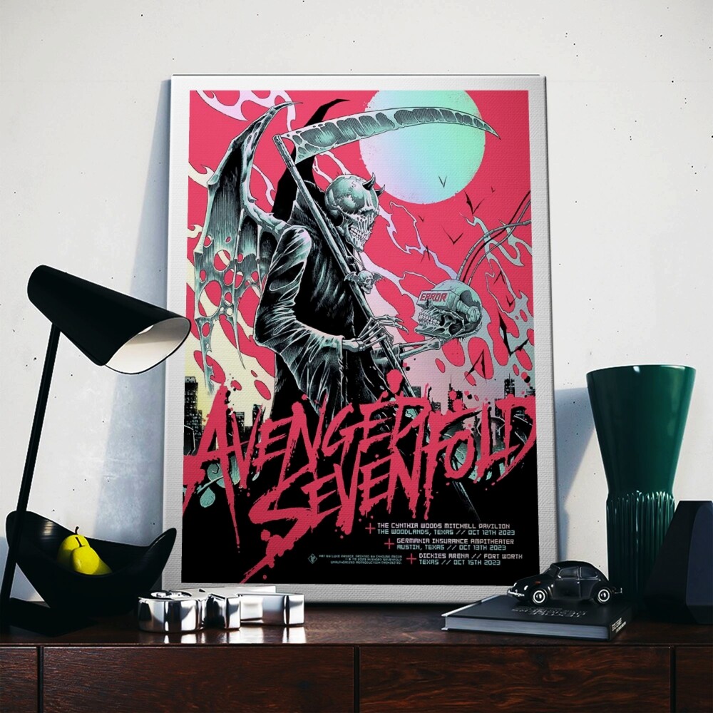 Dickies Arena Fort Worth, TX Avenged Sevenfold Concert Oct 15, 2023 Poster