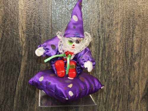 Vintage 1980’s Small Odd Porcelain Circus Clowns 5" Lot of 3 Collectibles - Picture 9 of 20