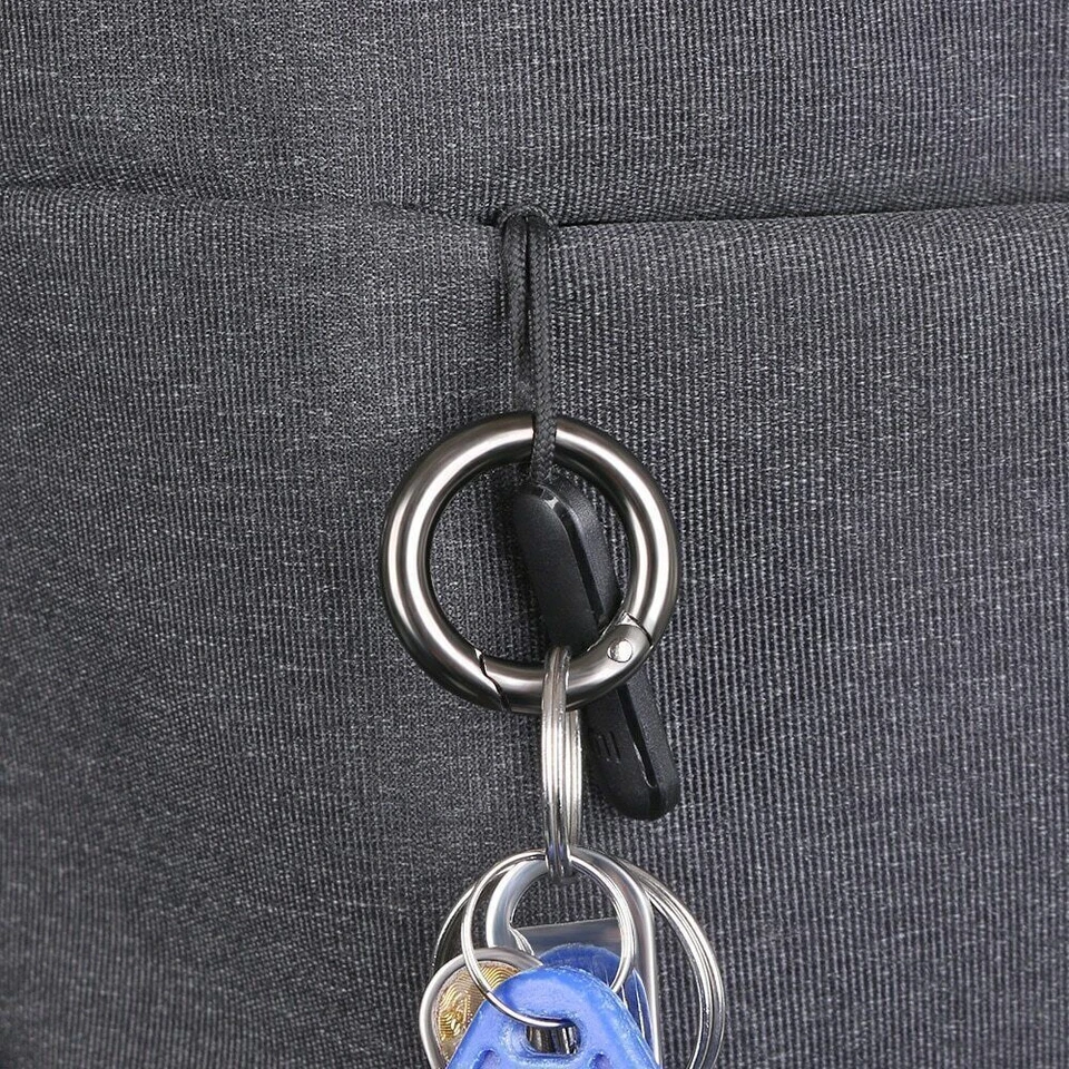 Carabiner Snap Hook Clip O-Ring Karabiner Keychain Keyring Key Ring Clips Clasp - image 3 of 4