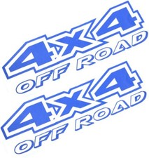 2pcs 4x4 Offroad Decals Brushed Print Effect Black Vinyl Replacement Blue 2pcs 4x4 Offroad Decals Brushed Print Effect Black Vinyl Replacement Blue
