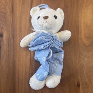 Vintage Luv N Care 2002 Stuffed Plush Musical Accordian Teddy Bear Crib Pull Toy