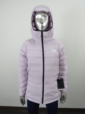 Womens The North Face Summit Breithorn 50/50 Down Hoodie Insulated Jacket - Fog