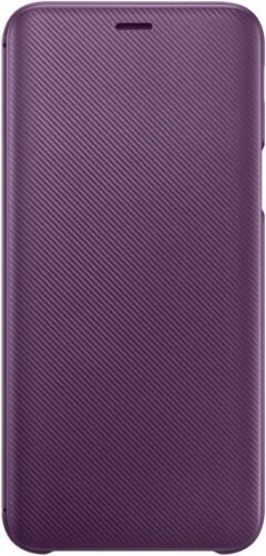 Samsung coque etui portefeuille Flip Wallet Violet pour Samsung Galaxy J6 2018 - Photo 1/5