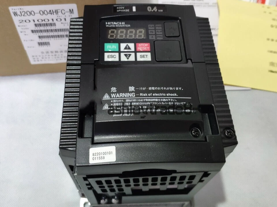 New HITACHI WJ200-004HFC-M Inverter WJ200004HFCM 0.4KW DHL Expedited Shipping - Image 2 of 3