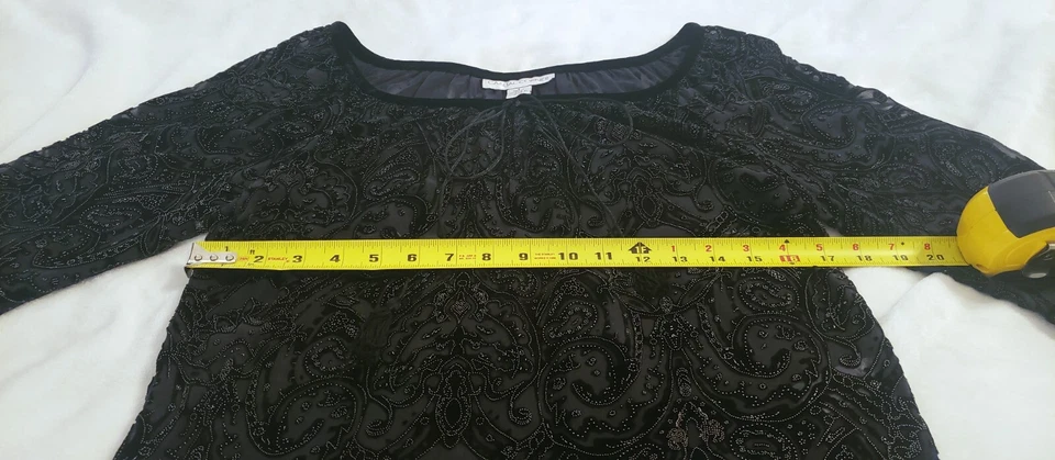 Top informal de terciopelo Whimsigoth Witchy Burnout para mujer talla 2 pequeño Foto 4 de 4