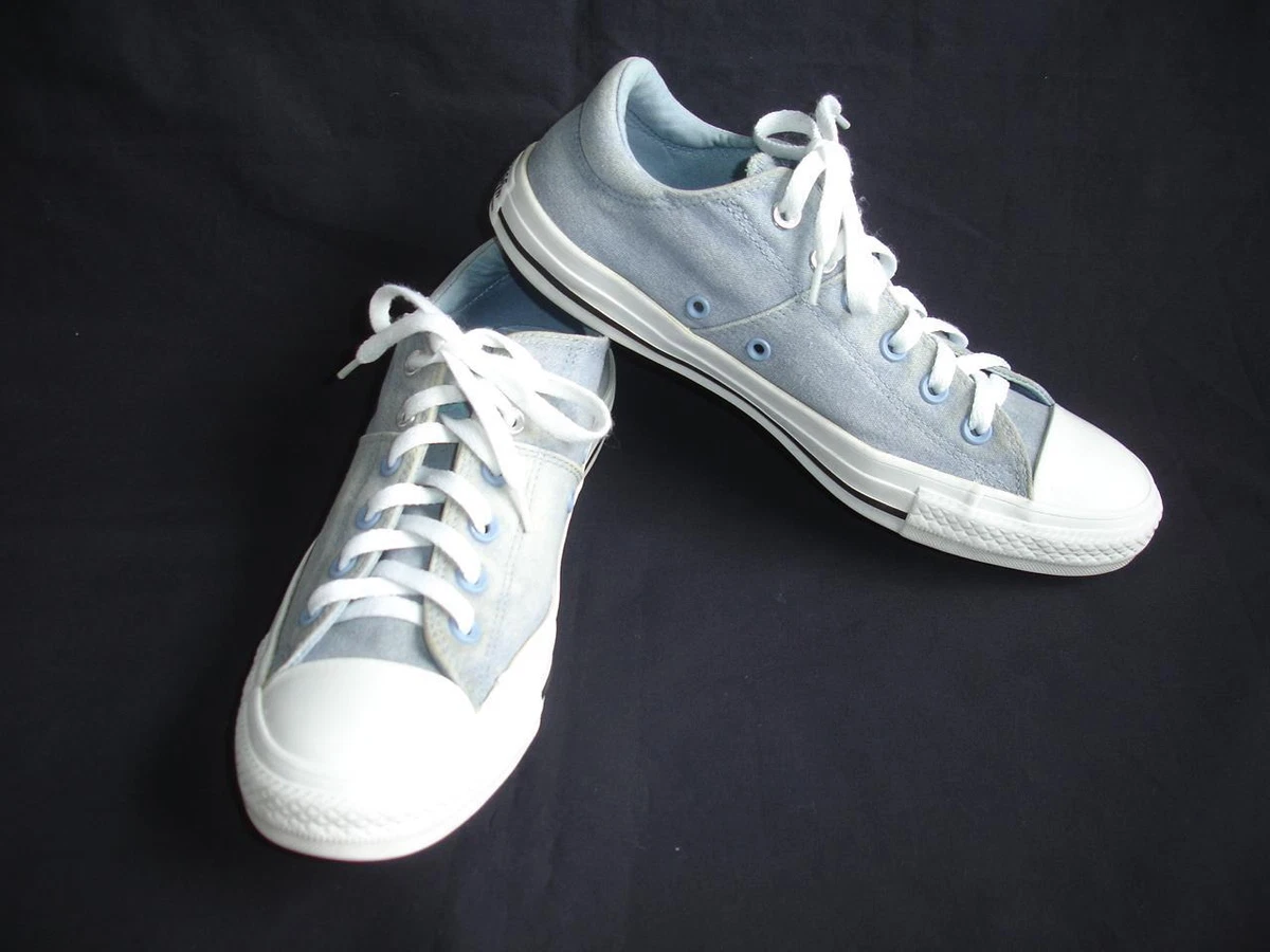 variabel historie køkken CONVERSE Shoes All Star Canvas Sneakers Chuck Taylor Blue Women Size 10  CLEAN | eBay