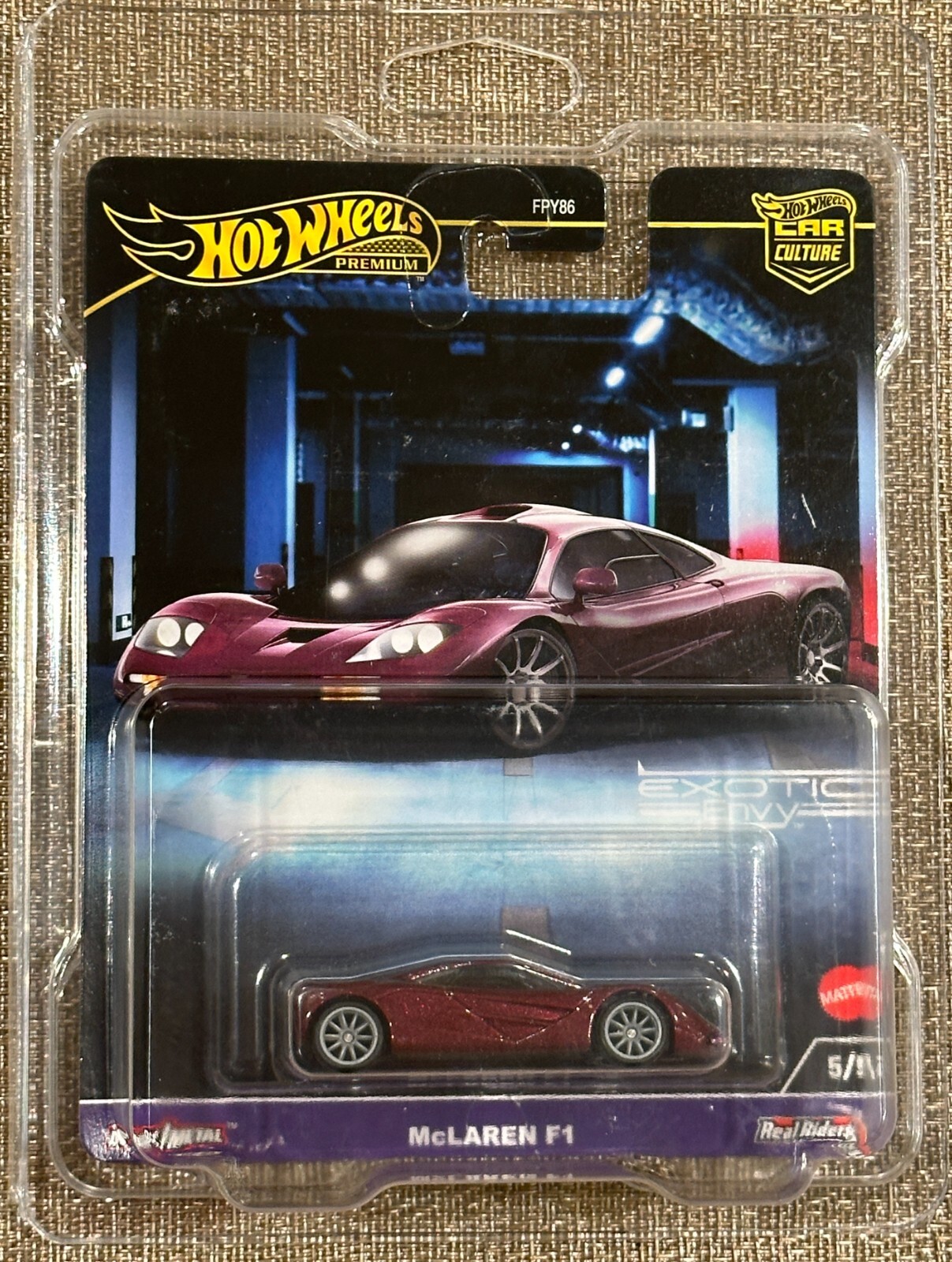 2024 Hot Wheels Car Culture Exotic Envy McLaren F1 , Free Shipping & Protector