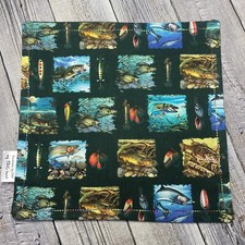 EDC HANK W/MICROFIBER BACK 8  - FISHING TROUT BASS LURES RIVER HANDKERCHIEF