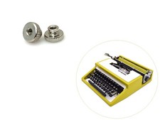 2 Thumb Nuts for Montgomery Ward Escort 33 Typewriter Ribbon Spool MW 33 Screw thumbnail