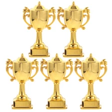 5PCS Miniature Award Trophy Model Cake Decoration Competition Celebration Party