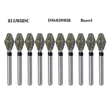 Dental Diamond Bur Occlusal Barrel 811/038SC Super Coarse FG High Speed Burs