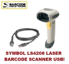 Symbol LS4208 High Performance Laser Barcode Scanner with USB Cable! ⭐🔥