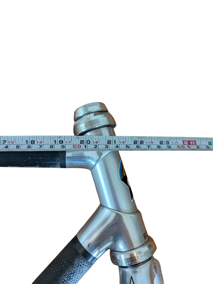 复古 GUERCIOTTI Carbonio 碳合金路架套装,罕见 52 x 53 厘米 — 第 3/4 张图片