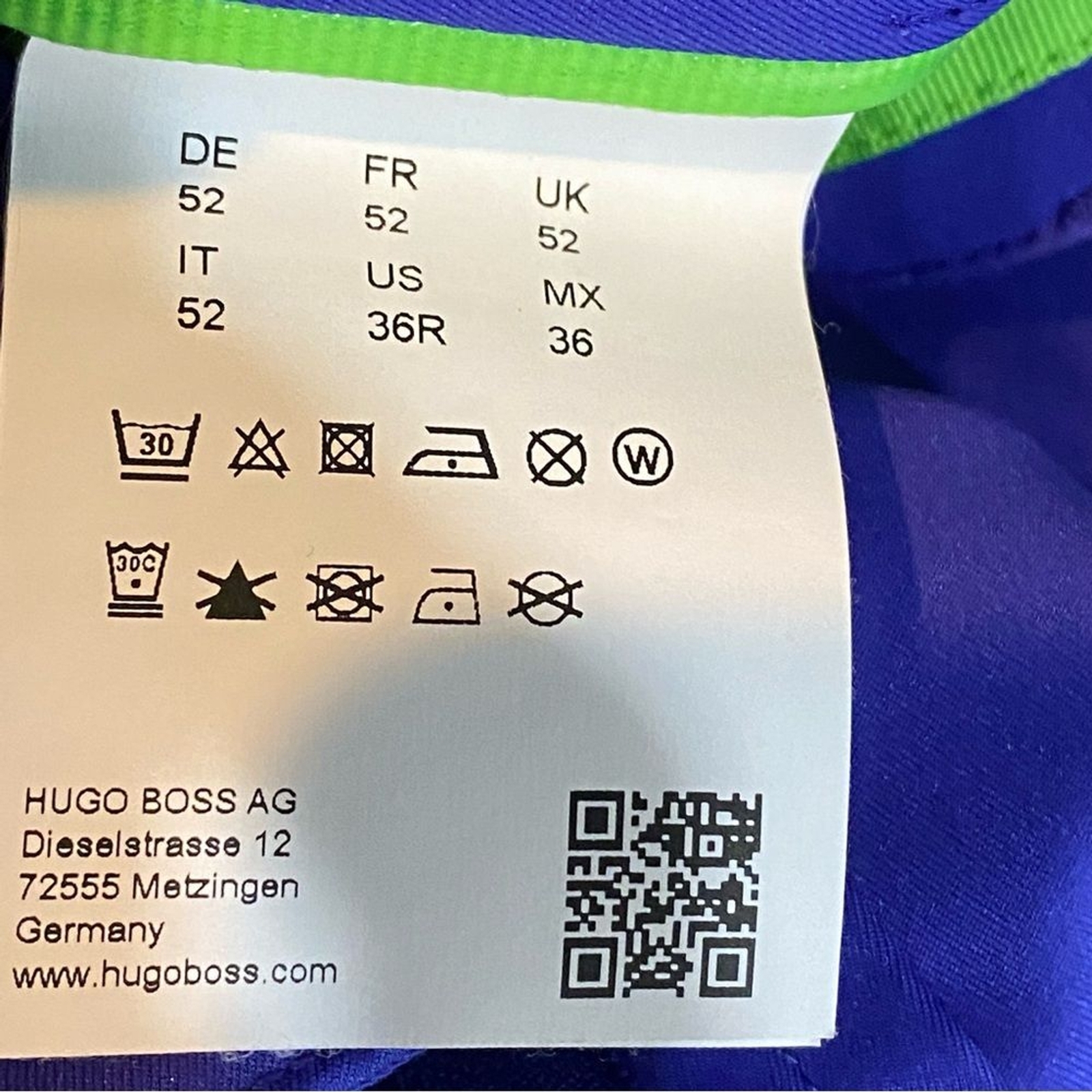 HUGO BOSS Hakan 9 Golf Sport Trouser Pants Electric Blue 36 R  thumbnail 8