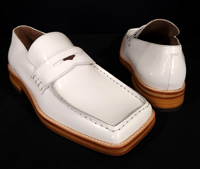 Martine Rose Pearlised Roxy Loafers EU 41 US 8 Mens White Leather  