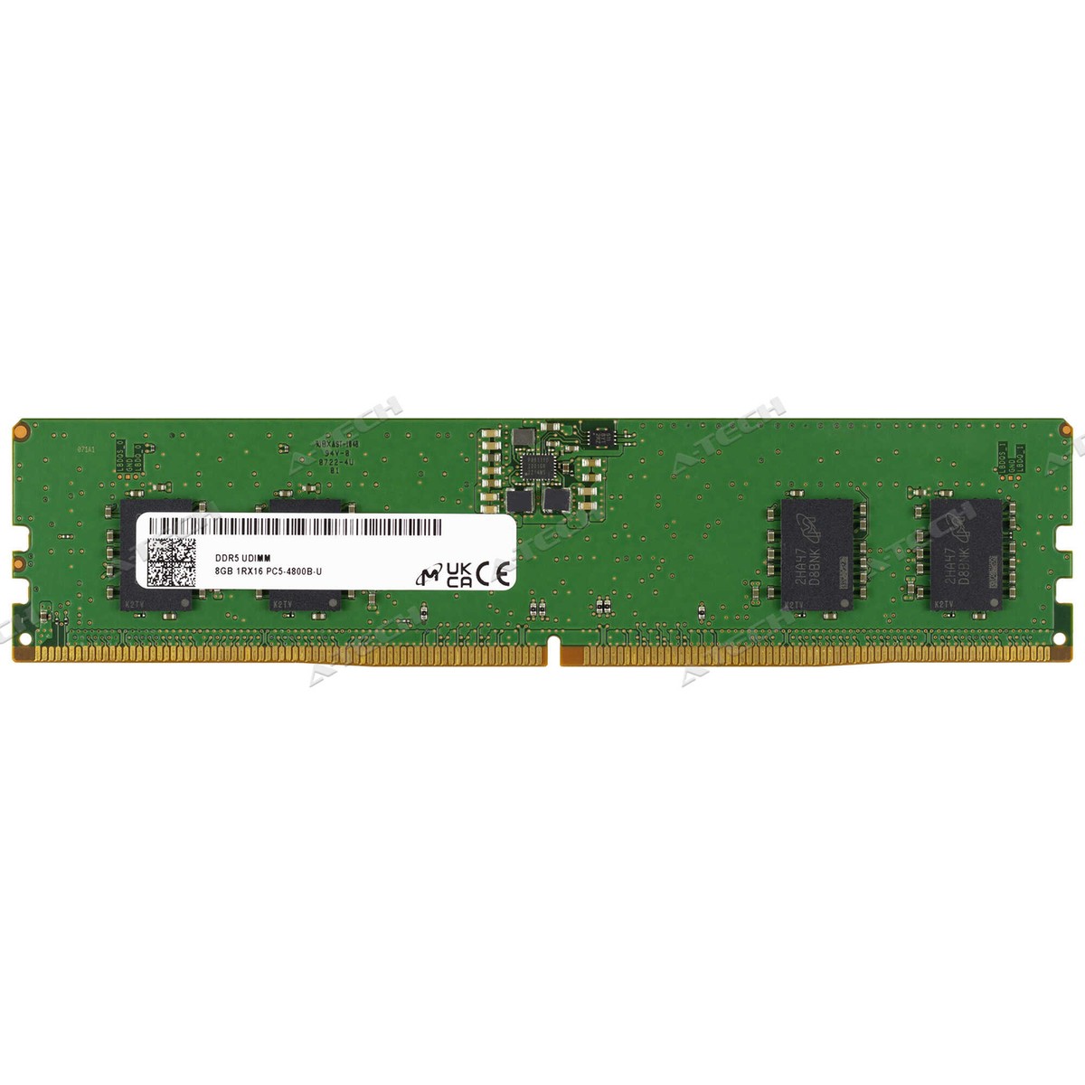 Micron 8GB 1Rx16 PC5-4800 DIMM DDR5-38400 288-Pin Non-ECC Desktop