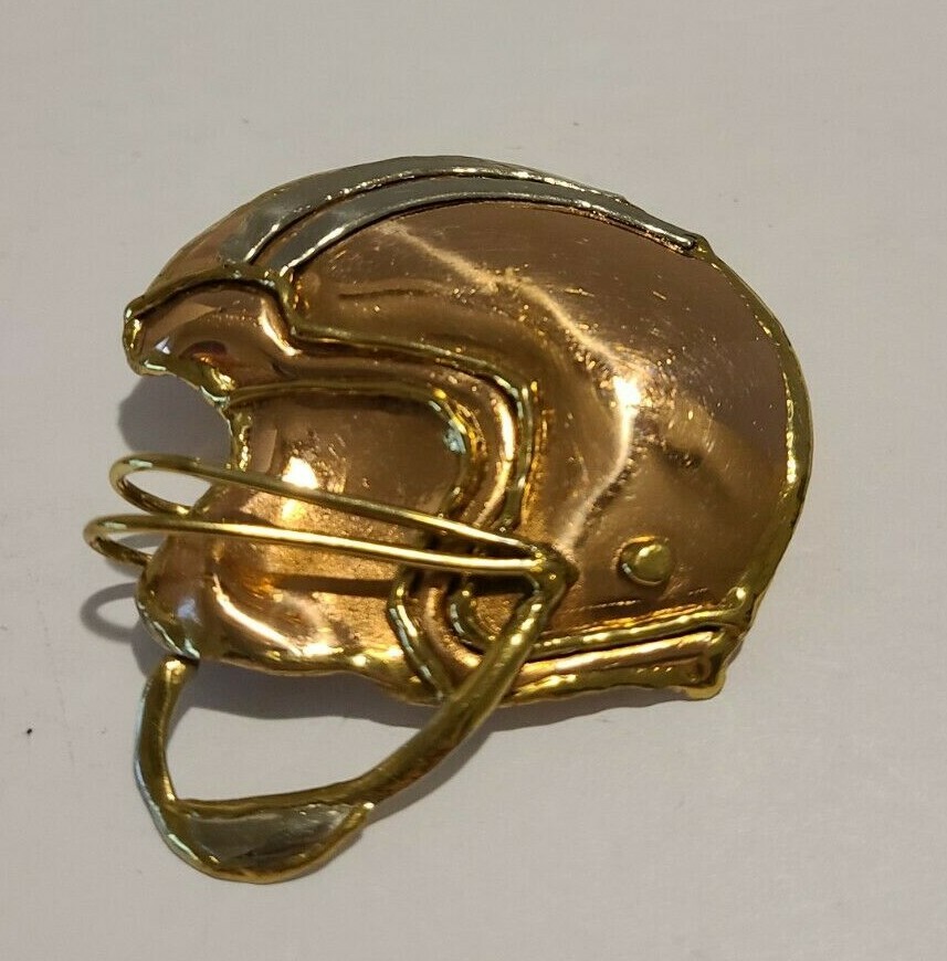 copper football helmet Micro American Charm pride doesnt stop at the front door Illustration of American Football Helmet