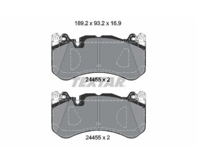 Brake pad set, disc brake Textar 2445503