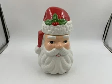 North Spruce Lane Ceramic 13in Vintage Santa XL Cookie Jar AA02B03029