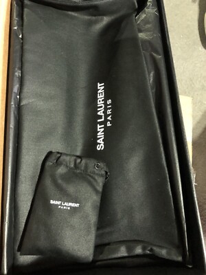 Saint Laurent Alpha Sigma Leather Shoes Blue