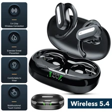 Mpow Bluetooth 5.4 Headset Wireless Earphones Earbuds Stereo Headphones Ear Hook