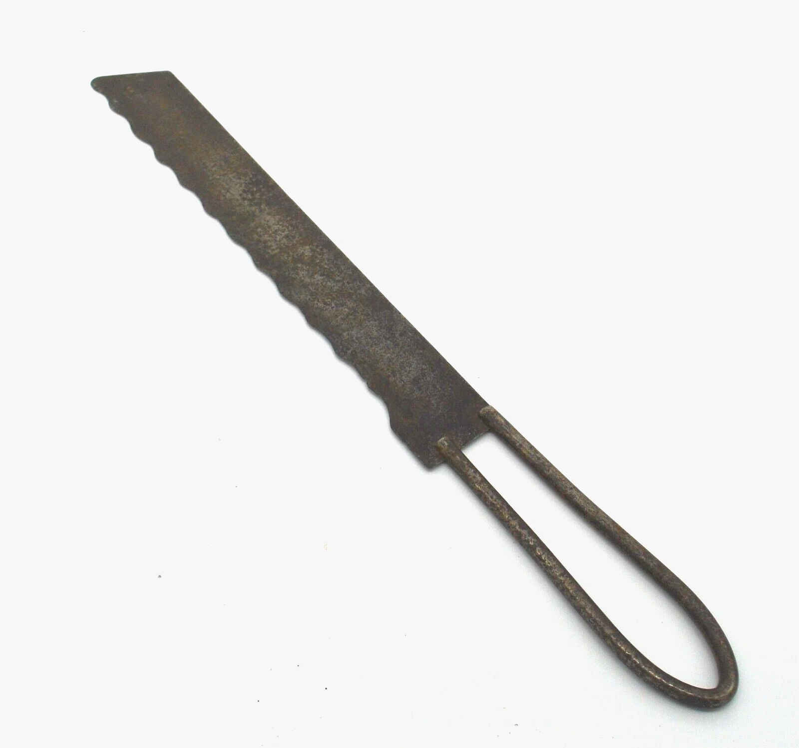 Christy Bread Knife, Early C1894 Wire Handled Serrated, 14"