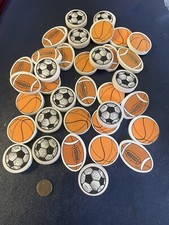 TEACHING EDUCATIONAL PARTY FAVORS ERASERS LARGE SPORTS 3D Erasers