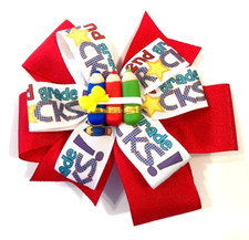 Beautiful 2nd Grade Rocks Inspired Hair Bow