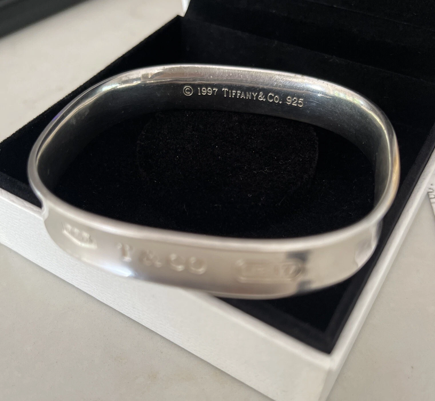 Vintage Authentic TIFFANY & CO 925 1837  1997 thicker Sterling silver Bracelet