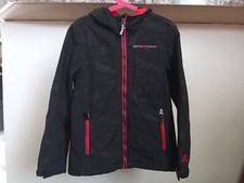 Zero Xposur Boys Hooded Jacket Geometric Black Red Size S 8