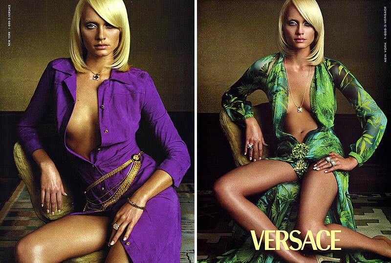 Amber valletta cheap versace
