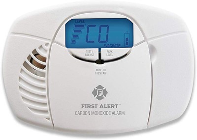 Carbon Monoxide Detector Alarm Digital Display Peak Memory Battery Operated