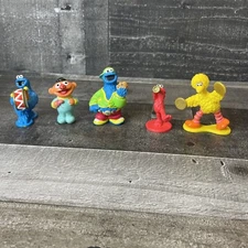 VTG Sesame Street Muppets Inc PVC & Plastic Figures Lot of 5 Henson