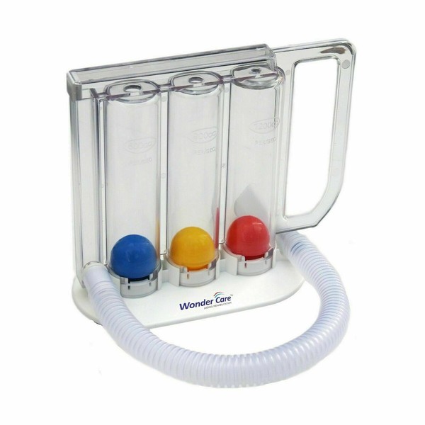 Lung Deep Breath Trainer Function Improvement Breathing Exerciser Fast