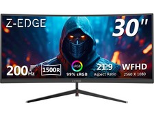 Z-EDGE 30" 2560 x 1080 21:9 Wide Screen 200Hz 1ms HDMI DP Curved Gaming Monitor