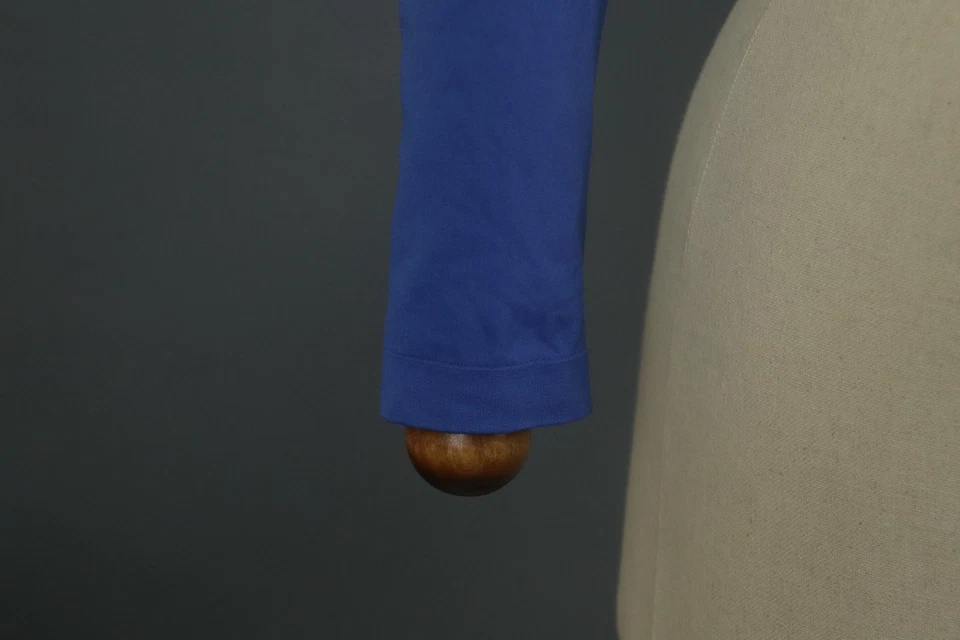 Top Boleros Wolford Azul Calce Regular Manga Larga Frente Abierto Recortado Encogerse de hombros Foto 4 de 4