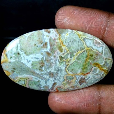 64.90Cts 100% Natural Amazing Crazy Lace Oval Shape Cab Loose Gemstone 33x56x5mm