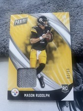 2018 panini mason rudolph rookie card game used 2/50 his jersey #2
