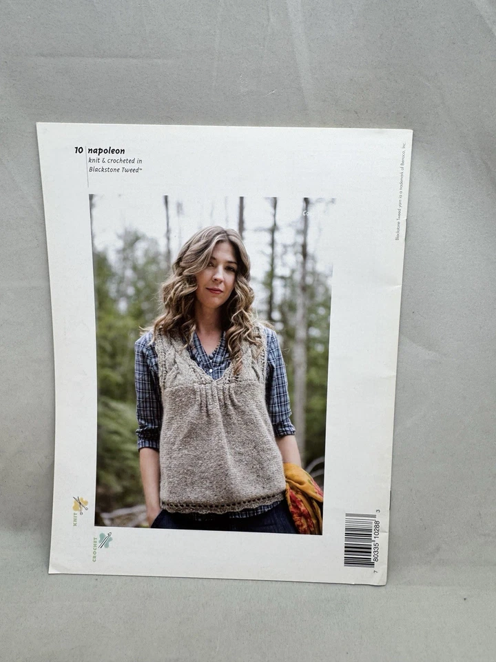 Blackstone Tweed Berroco Knitting Book Volume 288 Patterns Sweater Dress Scarf - Image 2 of 4